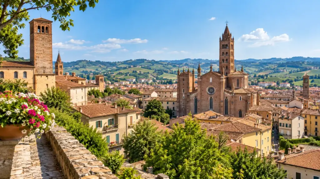 Asti Summer view of Asti and the surrounding landscape