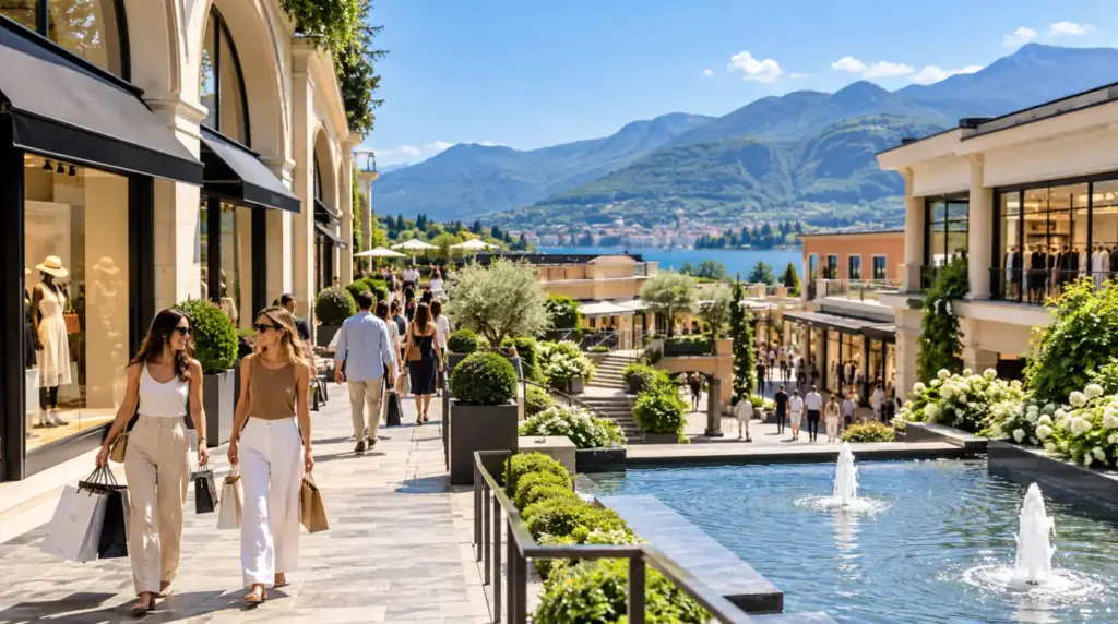 FoxTown Outlet'teki açık hava alışveriş alanı