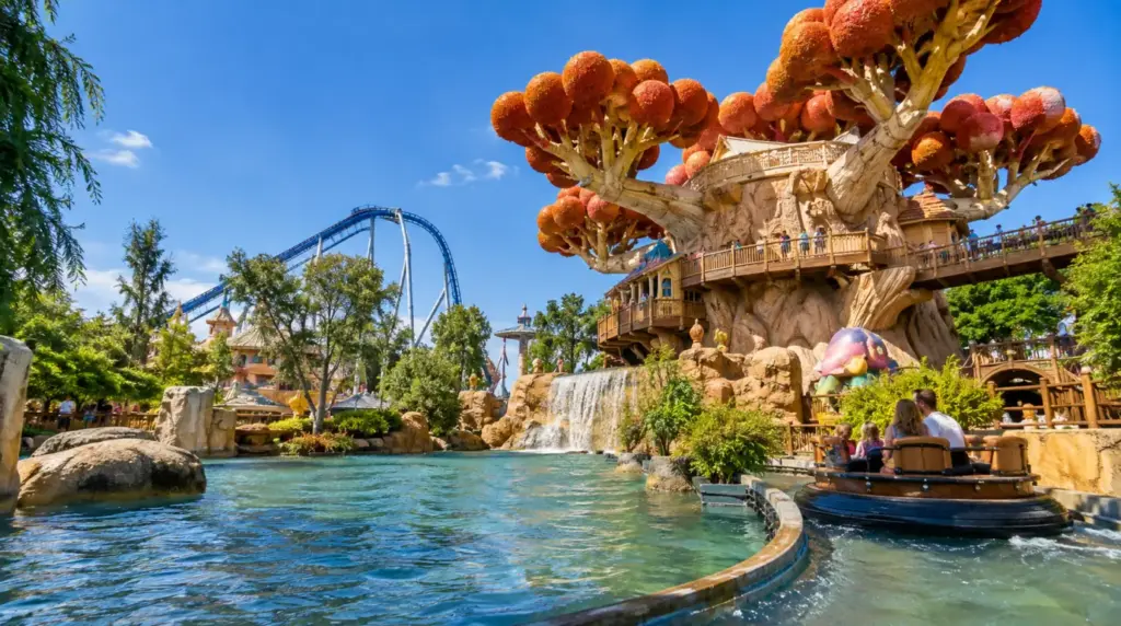 Attraktion med fantasytema på Gardaland