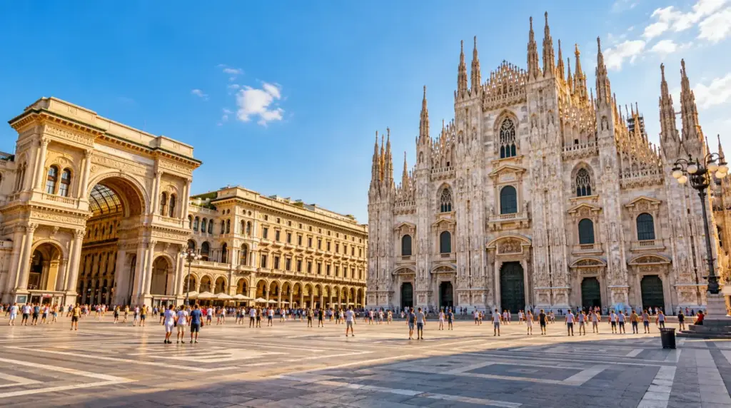 Targi Rho w Mediolanie Katedra w Mediolanie i Piazza del Duomo