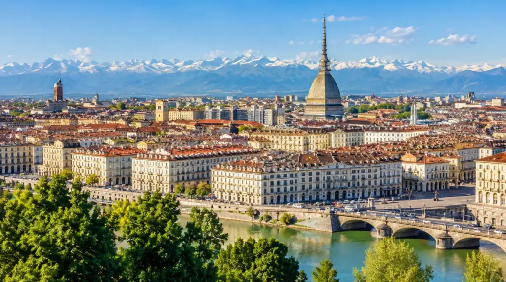 Turin Summer view of Turin and the surrounding landscape